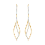 18K Yellow Gold Multi-Diamond Fashion Earrings