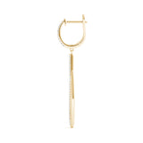 14K Yellow Gold Multi-Diamond Fashion Earrings