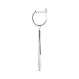 White Gold Lab Diamond Fashion Earring Set