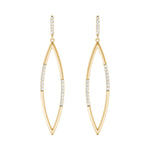 14K Yellow Gold Lab Diamond Fashion Earrings