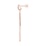 Rose Gold Lab Diamond Fashion Earring Pair