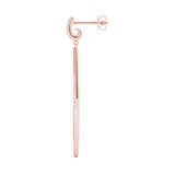 Rose Gold Lab Diamond Fashion Earring Pair