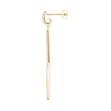 18K Yellow Gold Lab Diamond Fashion Earrings