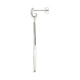 18K White Gold Lab Diamond Fashion Earrings
