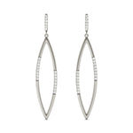 14K White Gold Lab Diamond Fashion Earrings