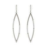 18K White Gold Lab Diamond Fashion Earrings