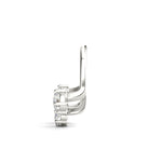 White Platinum 4-Stone Diamond Earring Jackets