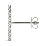 White Gold 5-Stone Lab Diamond Earring Jackets