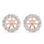 18K Rose Gold Lab Diamond Earring Jacket