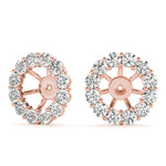 18K Rose Gold Lab Diamond Earring Jacket