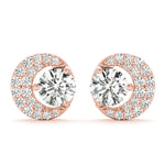 Rose Gold Lab Diamond Fashion Earrings