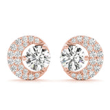Rose Gold Lab Diamond Fashion Earrings