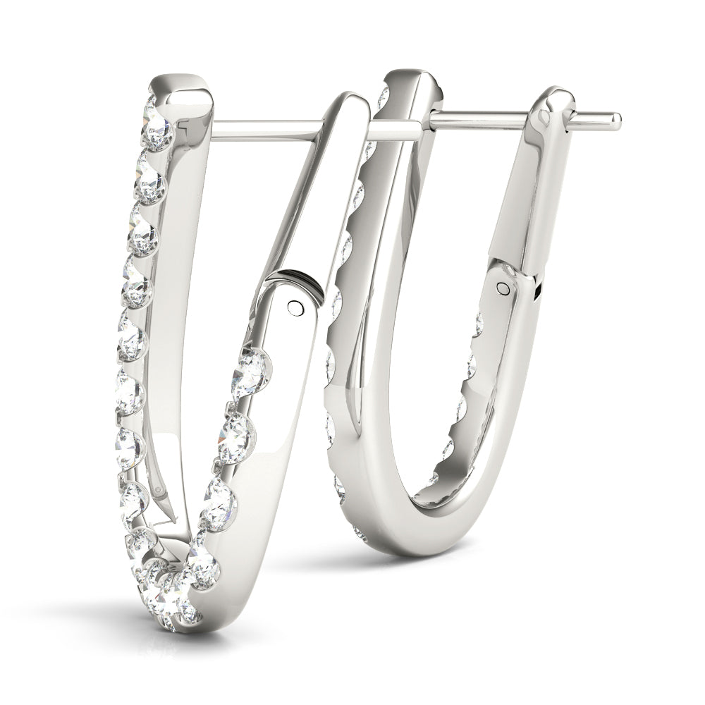Lab Diamond Round 16-Stone Earrings
