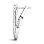 18K White Gold Diamond Fashion Earrings