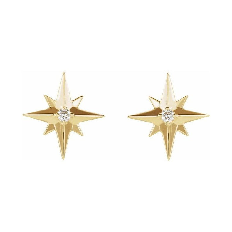Accented Star Earrings