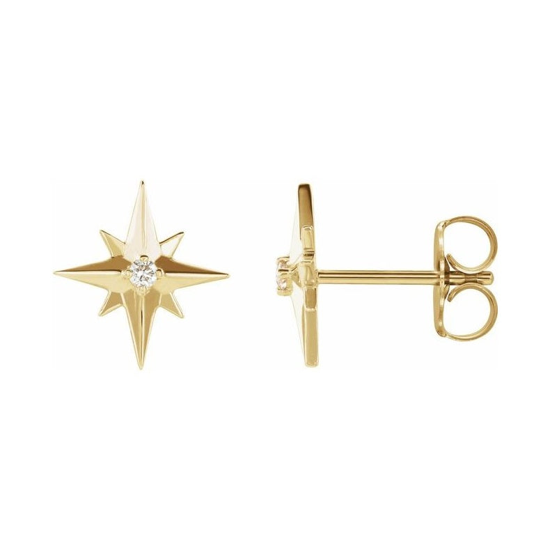 Accented Star Earrings