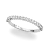 18K White Gold Lab Diamond Wedding Band