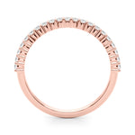 18K Rose Gold Lab Diamond Wedding Band