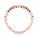18K Rose Gold Lab Diamond Wedding Band