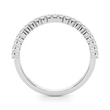 14K White Gold Diamond Wedding Band