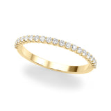 18K Yellow Gold Lab Diamond Wedding Band