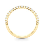 18K Yellow Gold Lab Diamond Wedding Band