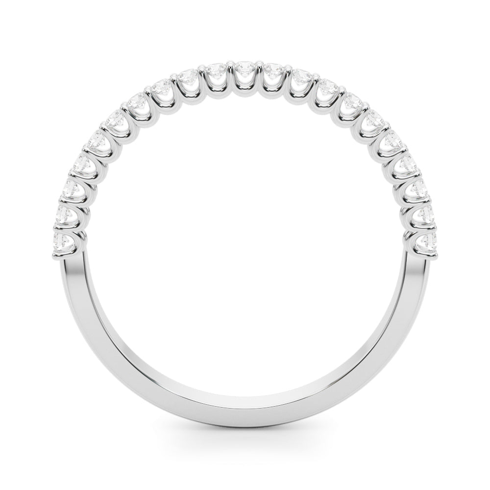 18K White Gold Lab Diamond Wedding Band