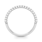 14K White Gold Diamond Wedding Band