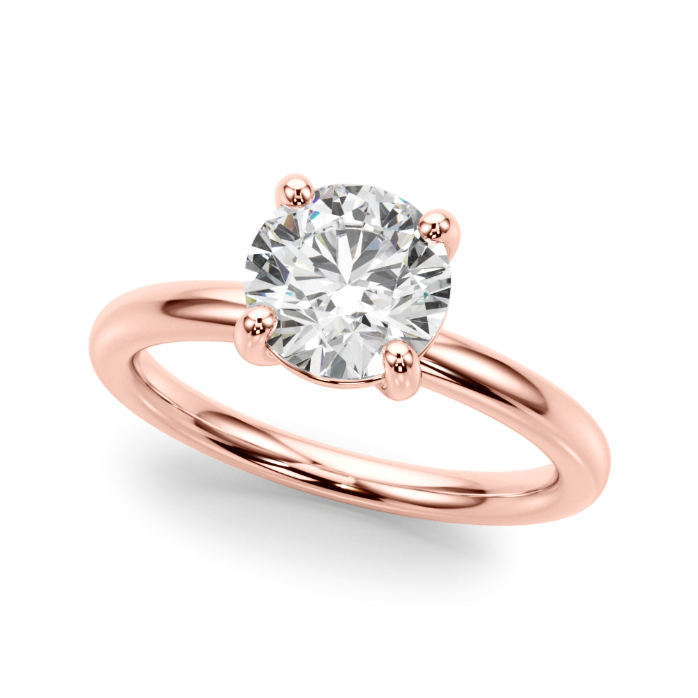 Rose Gold 1CT Lab Diamond Solitaire Ring