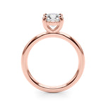 Rose Gold 1CT Lab Diamond Solitaire Ring