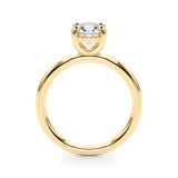 1 CT Lab Diamond 18K Yellow Gold Solitaire