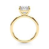 Princess Cut Lab Diamond Solitaire in 18K Yellow Gold