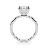 White Gold 0.6CT Princess Lab Diamond Solitaire Ring