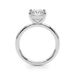0.6CT Princess Lab Diamond Platinum Solitaire Ring
