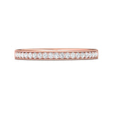 14K Gold Pink Micropave Wedding Band from the Micropave collection - 5204SWB_14KP_Prm_H-I_SI1