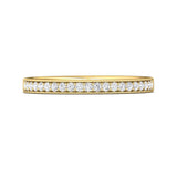 18K Gold Yellow Micropave Wedding Band from the Micropave collection - 5204SWB_18KY_Prm_H-I_SI1