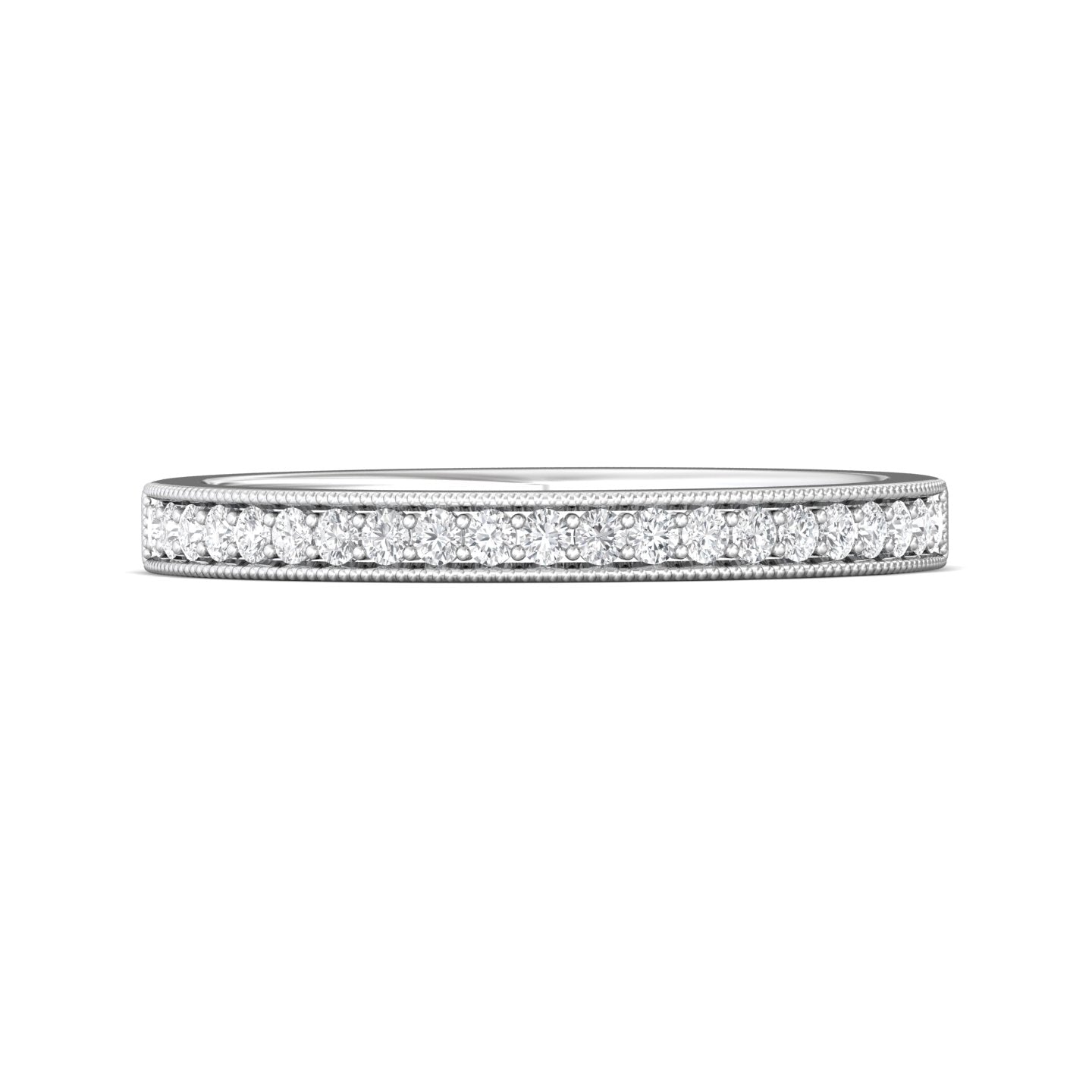 Platinum White Micropave Wedding Band from the Micropave collection - 5204SWB_PlatW_Prm_H-I_SI1