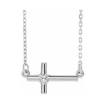 Sideways Cross Necklace or Center