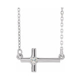 Sideways Cross Necklace or Center