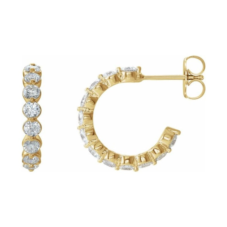 Accented Hoop Earrings