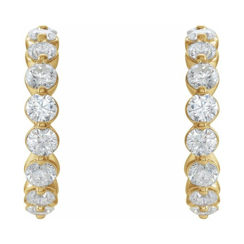 Accented Hoop Earrings