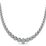14K Gold Lab Diamond Graduating Necklace
