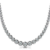 14K Gold Lab Diamond Graduating Necklace