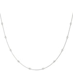 Lab Diamond 1.1mm Pendant Chain Necklace