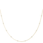 14K Yellow Gold Lab Diamond Chain Necklace
