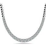 Lab Diamond Graduated Basket Necklace