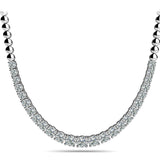 Lab Diamond Graduated Basket Necklace