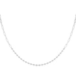 14K Gold Lab Diamond Paper Clip Necklace