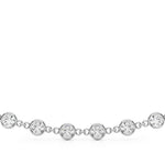 14K Gold Lab Diamond Paper Clip Necklace