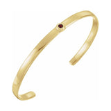 Bezel-Set Cuff Bracelet